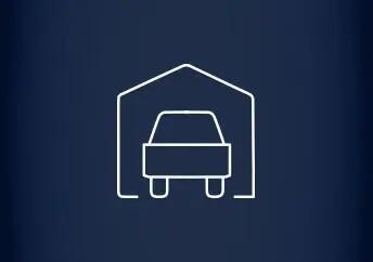 Audi Neuwagen 15 Auto in der Garage Icon