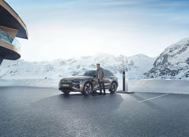 Der Audi Q8 e-tron - Audi Q8 e tron seitliche Ansicht Wintermotiv Autohaus Hans Maier Erding c577c3b1d1